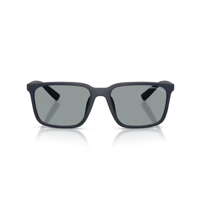 Óculos de Sol Armani Exchange 0AX4172SU 8181/157 Acetato Azul Fosco com lentes na cor Cinza 2