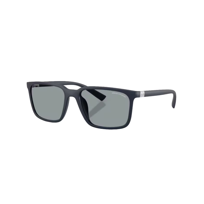 Óculos de Sol Armani Exchange 0AX4172SU 8181/157 Acetato Azul Fosco com lentes na cor Cinza 1