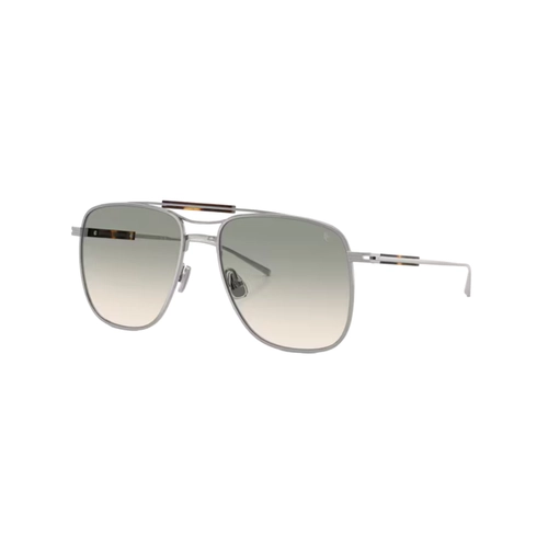 Óculos de Sol Brunello Cucinelli 0BC2024ST 50012C58 Titânio Prata com lentes na cor Verde