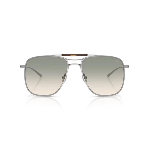Óculos de Sol Brunello Cucinelli 0BC2024ST 50012C58 Titânio Prata com lentes na cor Verde