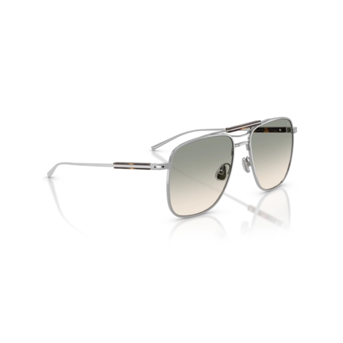Óculos de Sol Brunello Cucinelli 0BC2024ST 50012C58 Titânio Prata com lentes na cor Verde