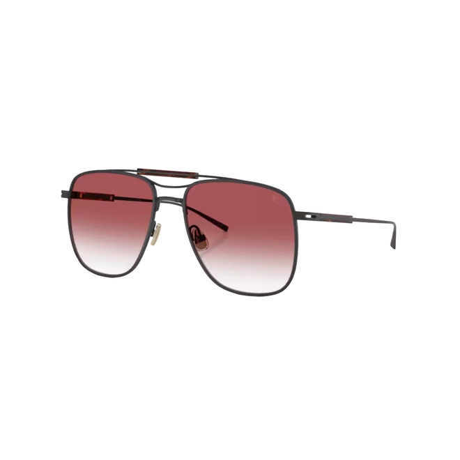 Óculos de Sol Brunello Cucinelli 0BC2024ST 50228H58 Titânio Preto com lentes na cor Violeta Degradê 1