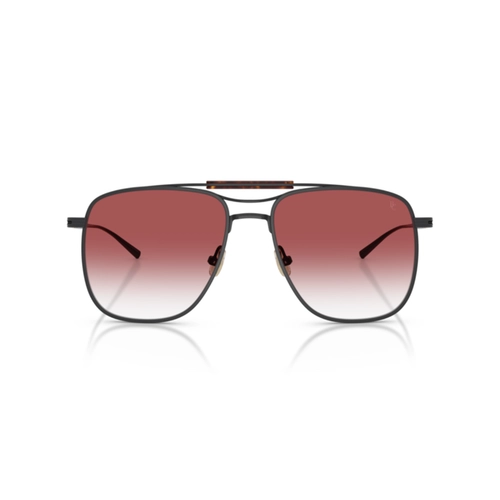 Óculos de Sol Brunello Cucinelli 0BC2024ST 50228H58 Titânio Preto com lentes na cor Violeta Degradê