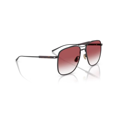 Óculos de Sol Brunello Cucinelli 0BC2024ST 50228H58 Titânio Preto com lentes na cor Violeta Degradê