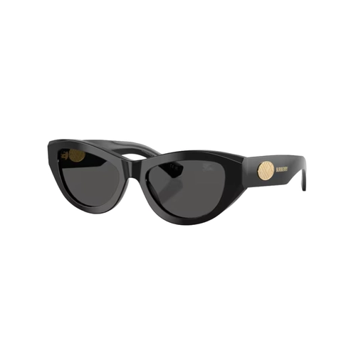 Óculos de Sol Burberry 0BE4502 30018753 Acetato Preto com lentes na cor Cinza Escuro