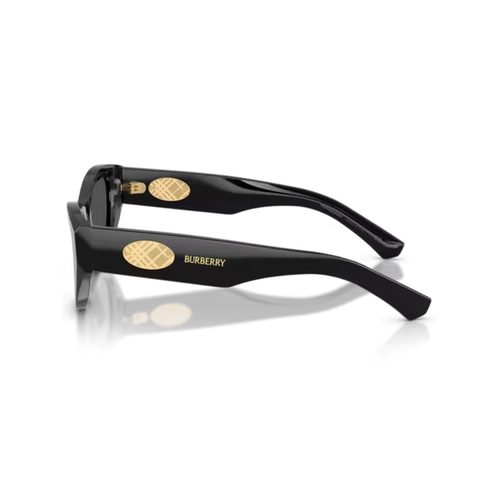Óculos de Sol Burberry 0BE4502 30018753 Acetato Preto com lentes na cor Cinza Escuro