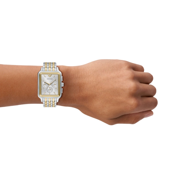Relógio Emporio Armani Diego Cronógrafo - AR11752B1 S1SK Bicolor 2