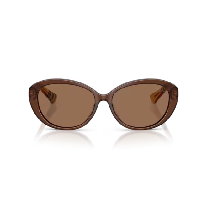 Óculos de Sol Burberry 0BE4507D 42437357 Acetato Marrom Transparente com lentes na cor Marrom 2