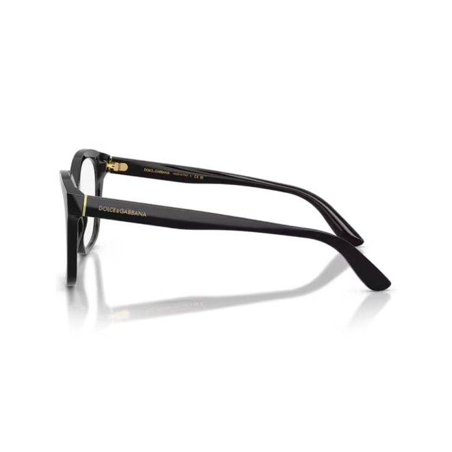 Óculos de Grau Dolce & Gabbana 0DG3451 501 56 Acetato Preto 3
