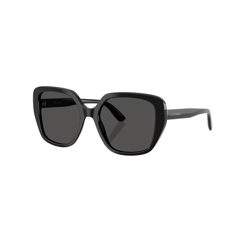 Óculos de Sol Dolce & Gabbana 0DG4569 501/8754 Acetato Preto com lentes na cor Cinza