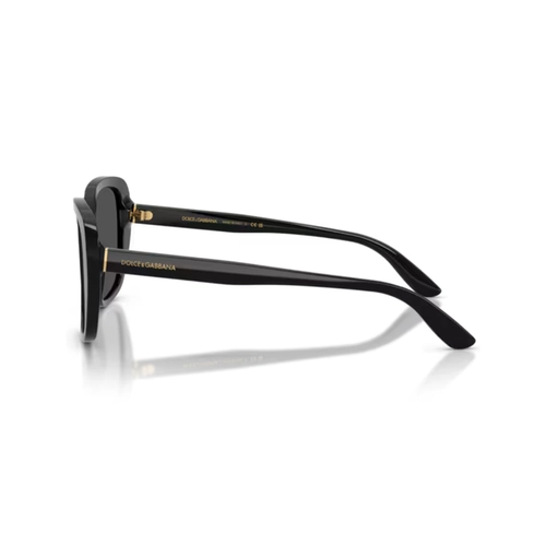 Óculos de Sol Dolce & Gabbana 0DG4569 501/8754 Acetato Preto com lentes na cor Cinza