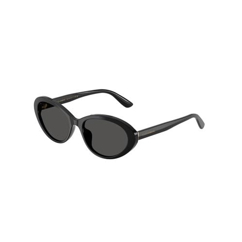 Óculos de Sol Dolce & Gabbana 0DG4570 501/8753 Acetato Preto com lentes na cor Cinza Escuro