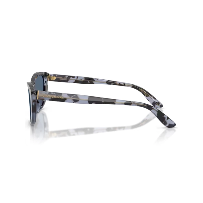 Óculos de Sol Dolce & Gabbana 0DG4571 34438056 Acetato Marrom e Azul Mesclado com lentes na cor Azul 3