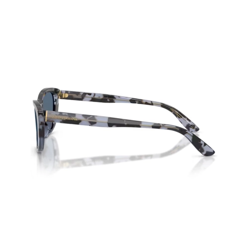 Óculos de Sol Dolce & Gabbana 0DG4571 34438056 Acetato Marrom e Azul Mesclado com lentes na cor Azul