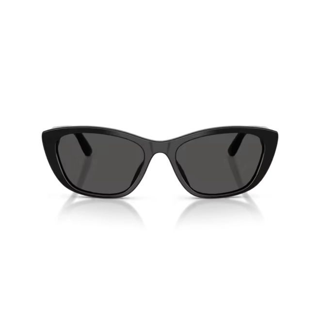 Óculos de Sol Dolce & Gabbana 0DG4571 501/8756 Acetato Preto com lentes na cor Cinza Escuro 2
