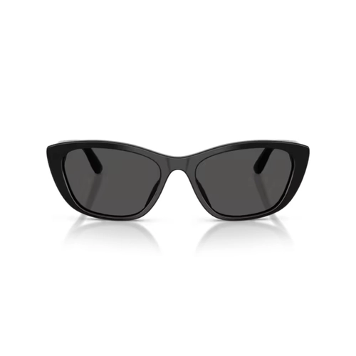 Óculos de Sol Dolce & Gabbana 0DG4571 501/8756 Acetato Preto com lentes na cor Cinza Escuro