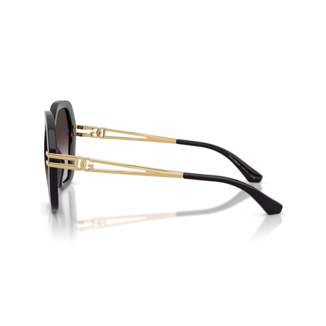 Óculos de Sol Dolce & Gabbana 0DG6210 501/8G56 Acetato Preto com lentes na cor Cinza Degradê 3