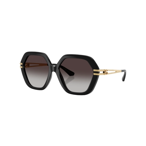 Óculos de Sol Dolce & Gabbana 0DG6210 501/8G56 Acetato Preto com lentes na cor Cinza Degradê