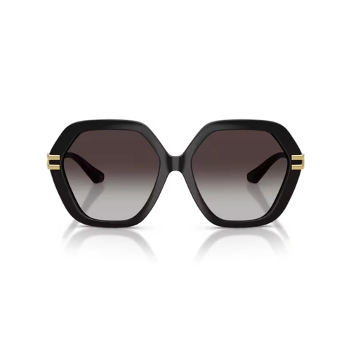 Óculos de Sol Dolce & Gabbana 0DG6210 501/8G56 Acetato Preto com lentes na cor Cinza Degradê
