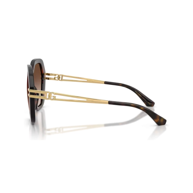 Óculos de Sol Dolce & Gabbana 0DG6210 502/1356 Acetato Marrom Mesclado com lentes na cor Marrom Degradê 3