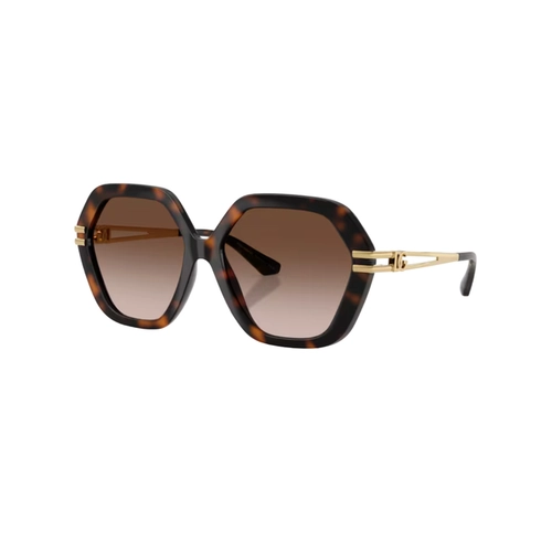Óculos de Sol Dolce & Gabbana 0DG6210 502/1356 Acetato Marrom Mesclado com lentes na cor Marrom Degradê