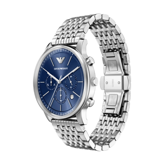 Relógio Emporio Armani Minimalist Cronógrafo - AR11771B1 D1SX Azul 3