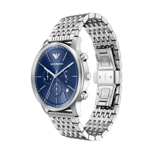 Relógio Emporio Armani Minimalist Cronógrafo - AR11771B1 D1SX Azul