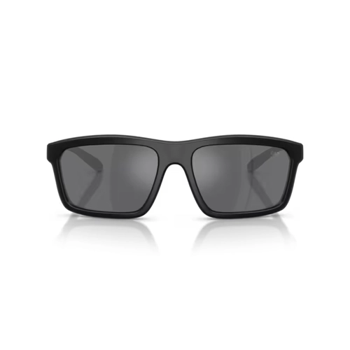Óculos de Sol Emporio Armani EA7 0Q74014 62888757 Acetato Preto Fosco com lentes na cor Cinza Espelhado