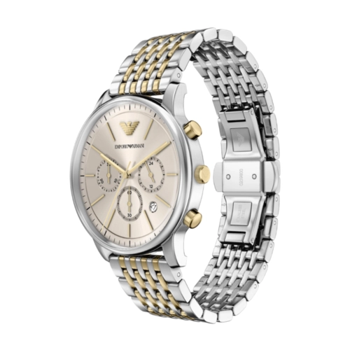 Relógio Emporio Armani Minimalist Cronógrafo - AR11773B1 I1SK Bicolor
