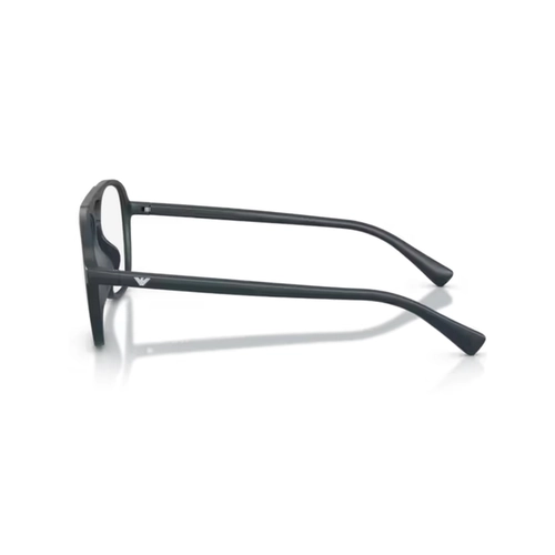 Óculos de Grau Emporio Armani com Clip-On 0EA4279U 64501W53 Acetato Azul Fosco com lentes na cor Marrom Degradê