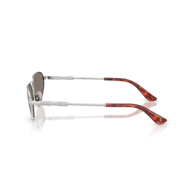 Óculos de Sol Ferrari 0FH1038 103/6G59 Metal Prata com lentes na cor Cinza Espelhado 4