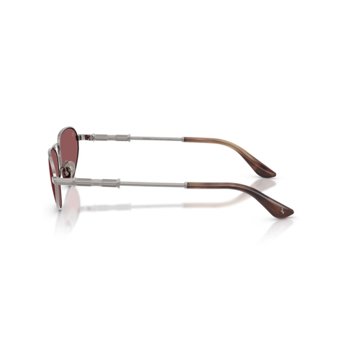 Óculos de Sol Ferrari 0FH1038 104/1E59 Metal Cinza com lentes na cor Vermelho