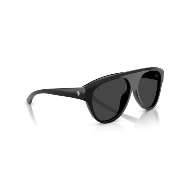 Óculos de Sol Ferrari 0FH2024U 701/4861 Acetato Preto com lentes na cor Fumê Polarizado 3