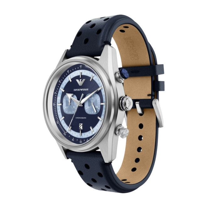 Relógio Emporio Armani Racer Cronógrafo - AR11781B1 D1DX Azul 3