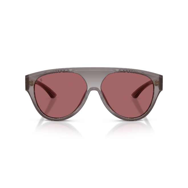 Óculos de Sol Ferrari - 0FH2024U 766/AF61 Acetato Cinza Listrado com lentes na cor Vermelho Polarizado 2