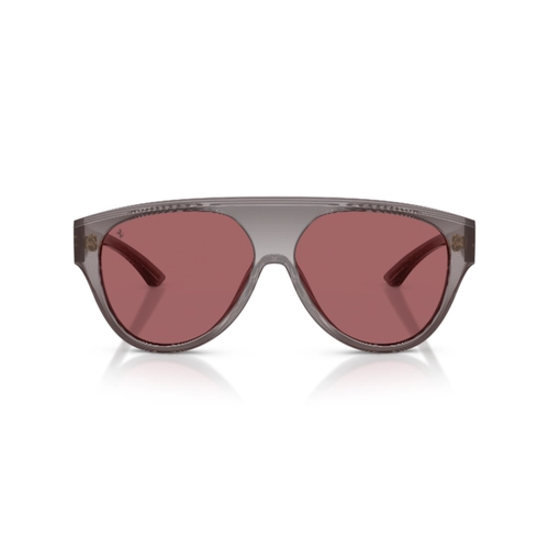 Óculos de Sol Ferrari - 0FH2024U 766/AF61 Acetato Cinza Listrado com lentes na cor Vermelho Polarizado