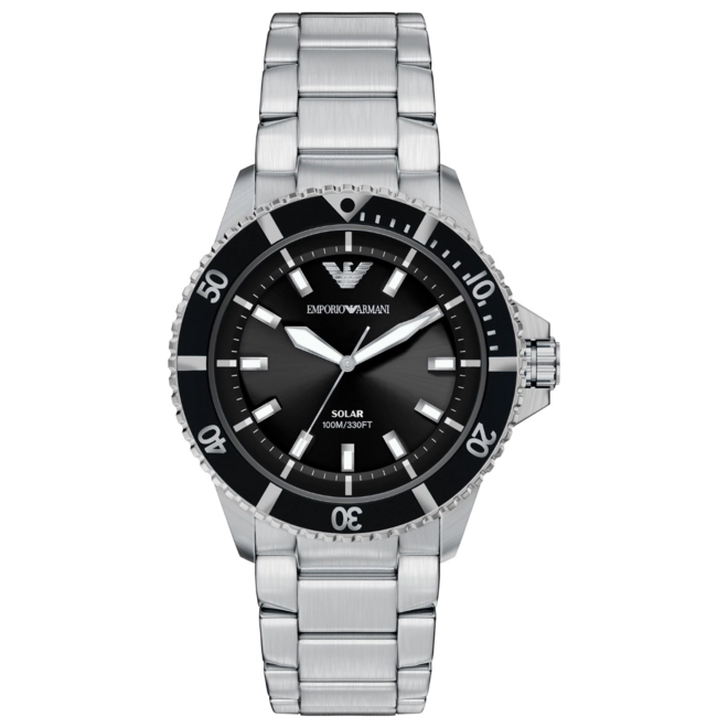 Relógio Emporio Armani World Explorer Solar - AR11787B1 P1SX Prata 1