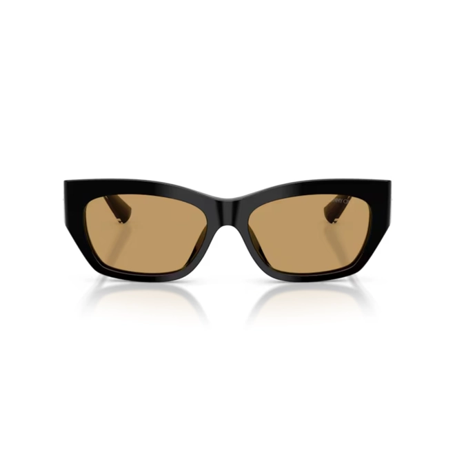 Óculos de Sol Jimmy Choo 0JC5071BU 50007354 Acetato Preto com lentes na cor Marrom 2
