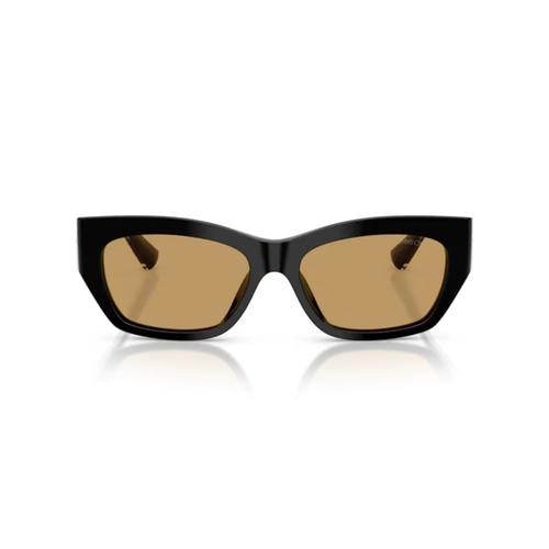 Óculos de Sol Jimmy Choo 0JC5071BU 50007354 Acetato Preto com lentes na cor Marrom