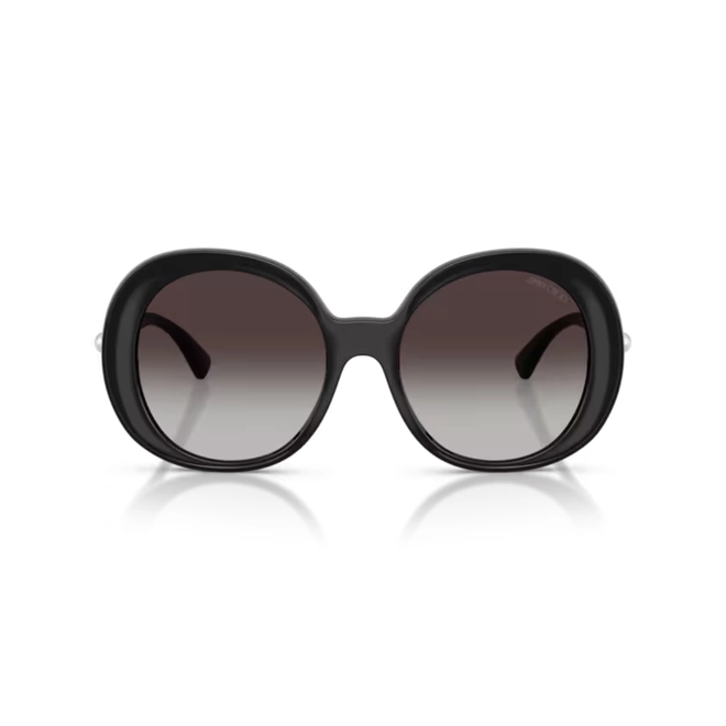 Óculos de Sol Jimmy Choo 0JC6004HU 50008G53 Acetato Preto com lentes na cor Cinza Degradê 2