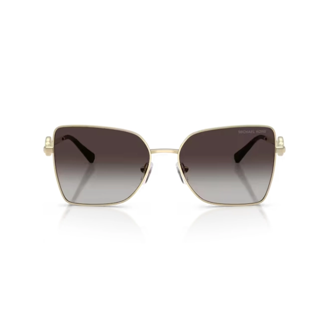 Óculos de Sol Michael Kors 0MK1186 10148G56 Metal Dourado com lentes na cor Cinza Degradê 2