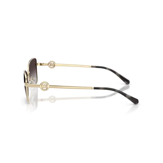 Óculos de Sol Michael Kors 0MK1187 10148G56 Metal Dourado com lentes na cor Cinza Degradê 3