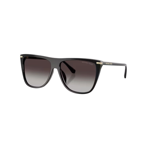 Óculos de Sol Michael Kors 0MK2287U 30058G58 Acetato Preto com lentes na cor Cinza Degradê
