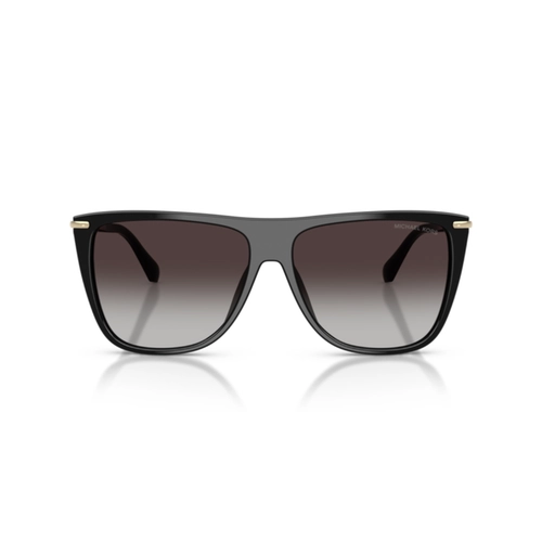 Óculos de Sol Michael Kors 0MK2287U 30058G58 Acetato Preto com lentes na cor Cinza Degradê
