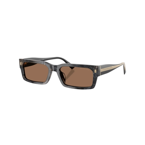 Óculos de Sol Michael Kors 0MK2296U 39457356 Acetato Preto Mesclado com lentes na cor Marrom