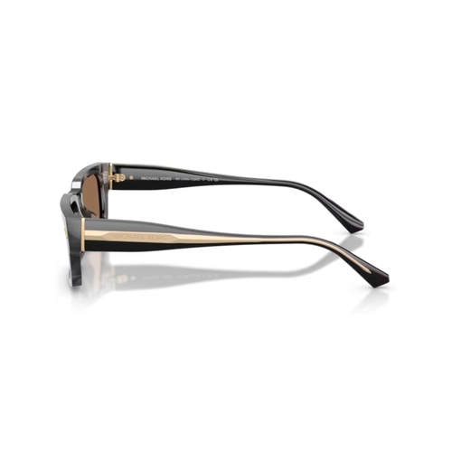 Óculos de Sol Michael Kors 0MK2296U 39457356 Acetato Preto Mesclado com lentes na cor Marrom