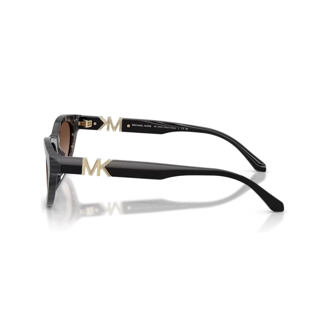 Óculos de Sol Michael Kors 0MK2293U 39451354 Acetato Preto Mesclado com lentes na cor Marrom Degradê 3