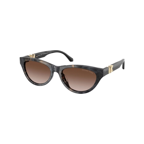 Óculos de Sol Michael Kors 0MK2293U 39451354 Acetato Preto Mesclado com lentes na cor Marrom Degradê