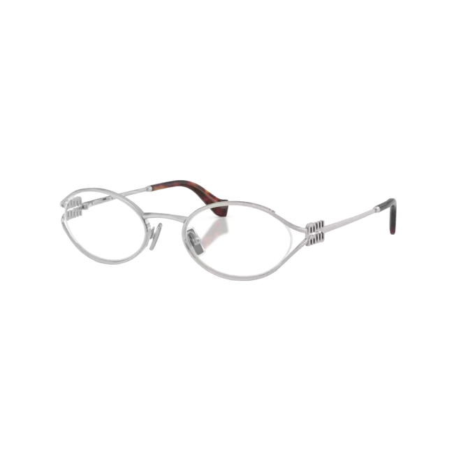 Óculos de Grau Miu Miu 0MU 53ZV 1BC1O151 Metal Cinza 1