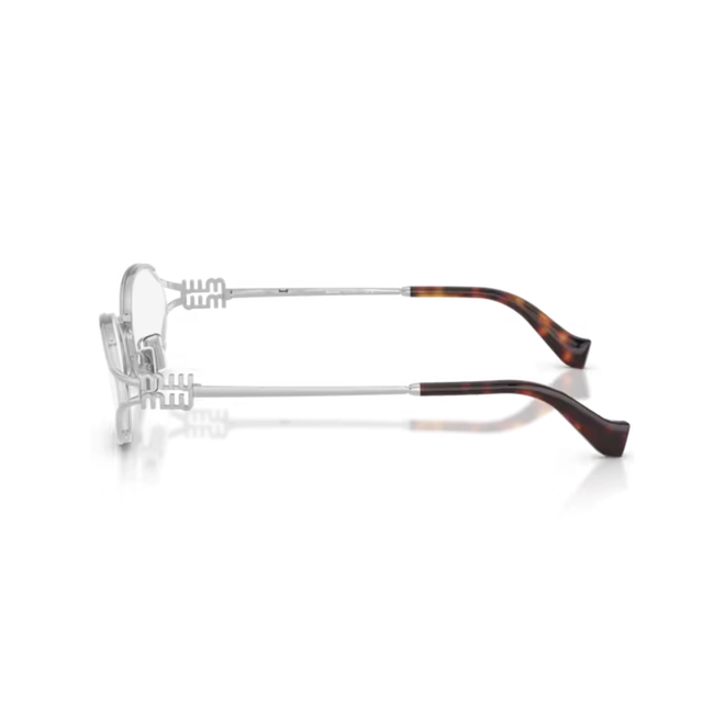 Óculos de Grau Miu Miu 0MU 53ZV 1BC1O151 Metal Cinza 3